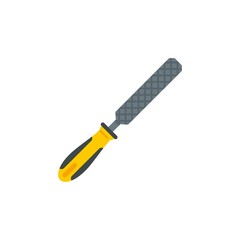 Canvas Print - Carpenter file icon flat isolated vector