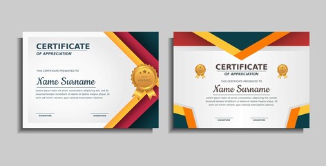 achievement award certificate design template