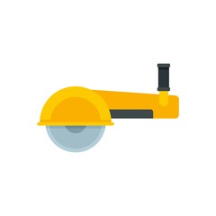 Wall Mural - Angle grinder icon flat isolated vector