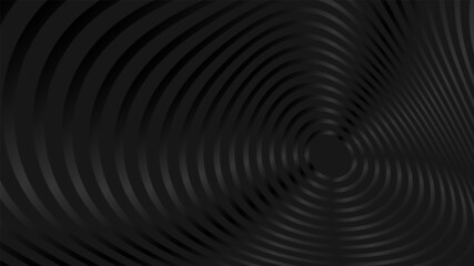 Black background with circle line curve design. Vector illustration. Eps10 
