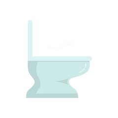 Poster - Furniture bidet icon flat isolated vector