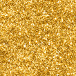 Gold glitter sparks. Shiny confetti and glowing lights. Vector illustration.