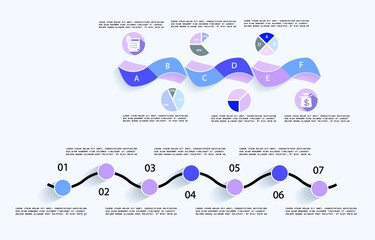 Infographic elements for annual reports