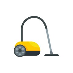 Sticker - Home vacuum cleaner icon flat isolated vector