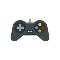 Poster - video game joystick icon flat isolated vector