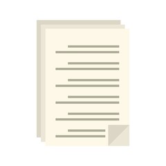Poster - To-do list icon flat isolated vector