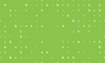 Poster - Seamless background pattern of evenly spaced white goal symbols of different sizes and opacity. Vector illustration on light green background with stars