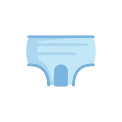 Poster - Smell diaper icon flat isolated vector