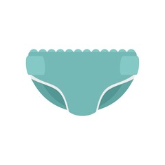 Wall Mural - Natal diaper icon flat isolated vector