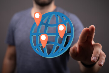 Poster - Structure of world economy, communication network global