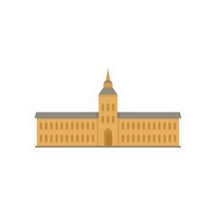 Poster - parliament hall icon flat isolated vector