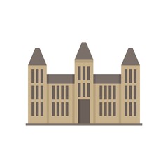 Poster - parliament house icon flat isolated vector
