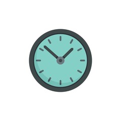 Poster - Wall watch icon flat isolated vector