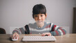 © FAMILY STOCK - Asian girls use mouse and keyboard for streaming online, watching video on internet, live study, tutorial, online learning, education, home schooling. during Covid-19 pandemic lockdown.