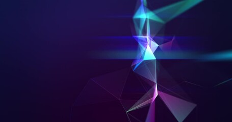 Fototapete - Plexus concept, lines connection background animation