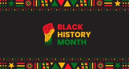 Poster - black history month background. African American History or Black History Month. Celebrated annually in February in the USA and Canada. black history month 2022