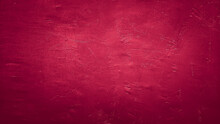 Red Abstract Old Concrete Wall Texture Background