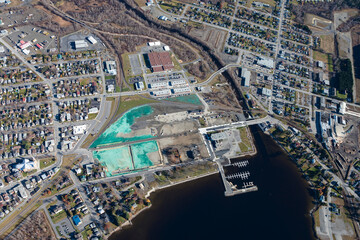 Wall Mural - City of Lac-Mégantic Quebec Canada