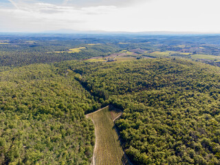 Sticker - aerial view of the chianti in Tuscany