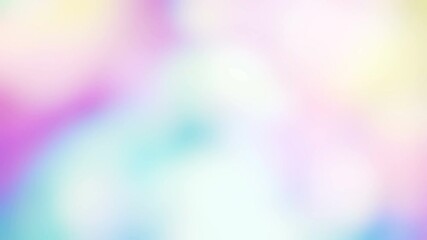 soft rainbow color holographic gradient abstract background. iridescent light hologram wonder loopab