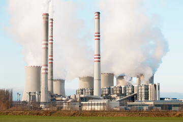 Wall Mural - coal fired power station , Pocerady, Czech republic