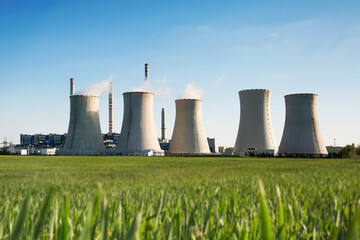 Wall Mural - coal fired power station , Pocerady, Czech republic