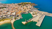 Old Venetian Harbor In Rethymno, Crete, Greece