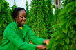 © Vic Josh - close up of a beautiful african farmer smiling in the farm