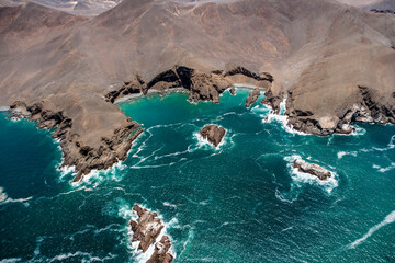 Wall Mural - Isolated Pacific Coast South of Chimbote Ancash Peru