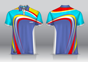 Wall Mural - polo shirt uniform design for outdoor sports