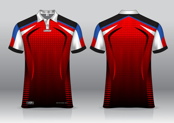 Wall Mural - polo shirt uniform design for outdoor sports