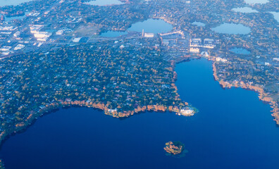 Wall Mural - Aerial view of City of Orlando in the morning	
