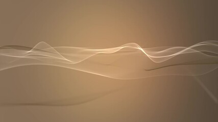 Wall Mural - smooth and clean golden luxury wave background loop
