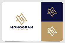 Monogram With Letter A And L Logo Design