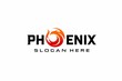 Phoenix logo in a circle style