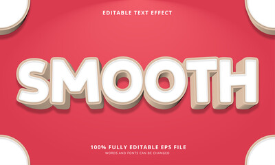 Poster - Smooth text style editable text effect