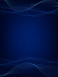 © Anna - Abstract wavy curved lines, texture on gradient blue technology background with small dots. Digital data visualization. Tech, business, science concept. Use for banner, presentation, template.