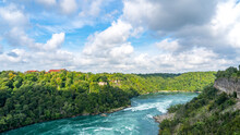 A High Angle View Of The Niagara River Whirlpool
