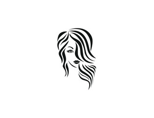 Sticker - silhouette of a woman beauty 