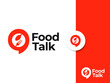 © MEGAWE - food talk logo design concept