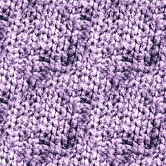 Wall Mural - Purple Knit Textures. Lavender Print. Pink Wool