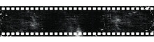 Grunge Film Strip. Old Retro Cinema Movie Strip. Video Recording. Vector Illustration.