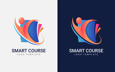 Poster - Abstract Book with Modern Shape Vector Logo Illustration.