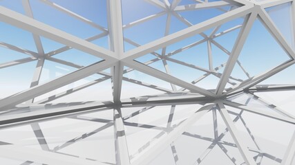  abstract background architectural construction lattice 3d rendering