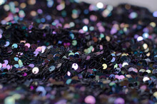 Multicolored Shiny Background Of Sequins Close-up