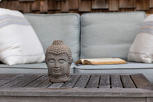 Coffee Table With Buddha Head 