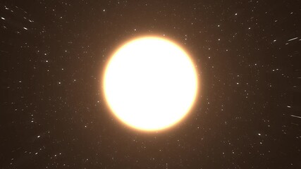 Wall Mural - the sun with the particles around it