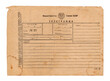 Old blank USSR mail telegram form