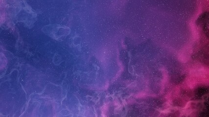 nebula gas cloud in deep outer space, science fiction illustrarion, colorful space background with stars 3d render