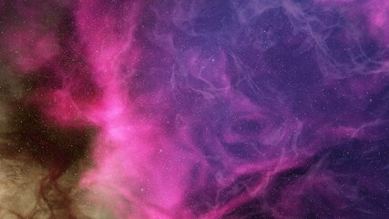 nebula gas cloud in deep outer space, science fiction illustrarion, colorful space background with stars 3d render